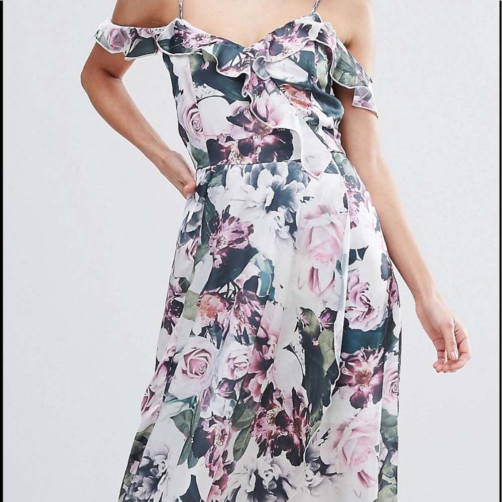 Floral wrap dress